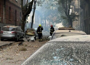 Момент удара по Львову попал на видео