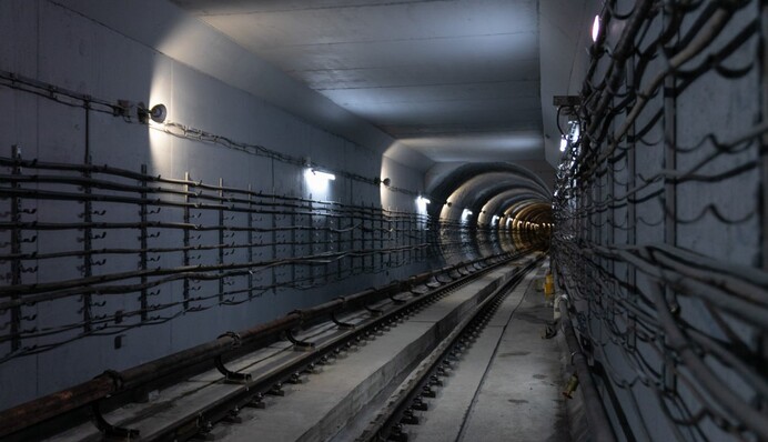 Между станциями «Лыбедская» - «Демеевская» проводят тестовую обкатку поездов