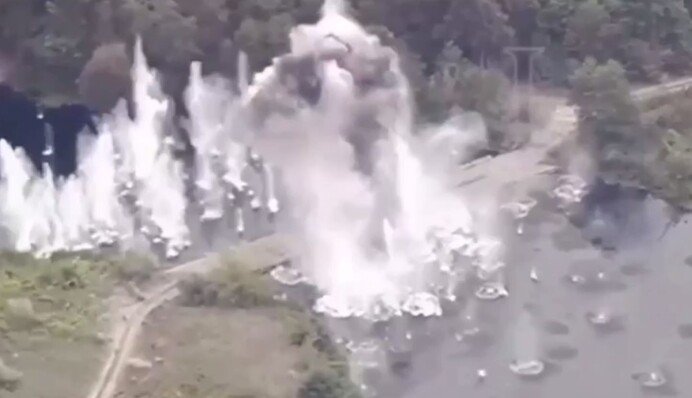 ЗСУ ракетами GMLRS знищили ще одну понтонну переправу на Курщині