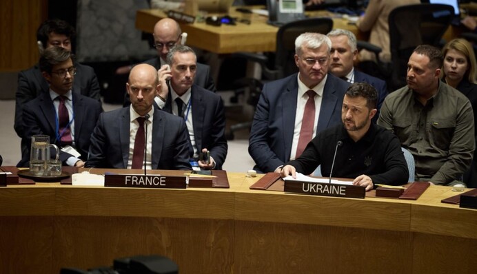 РФ на фоне выступления Зеленского в ООН устроила Украине массированную воздушную атаку