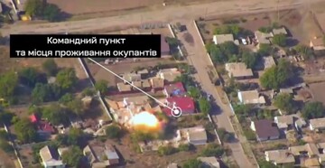 Волонтери показали знищення  на Запоріжжі командного пункту росіян