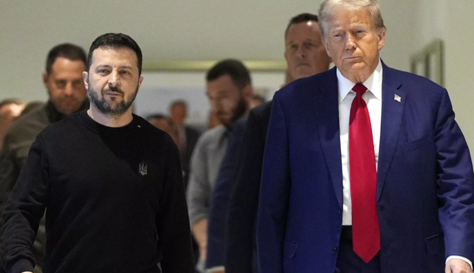 Зеленский начал встречу с Трампом с победных слов