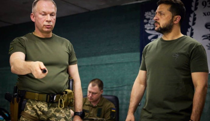 Втрати територій на Донеччині: Зеленський із Сирським обговорили перебіг дій