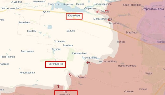 Ворог просувається до наступного населеного пункту за Вугледаром