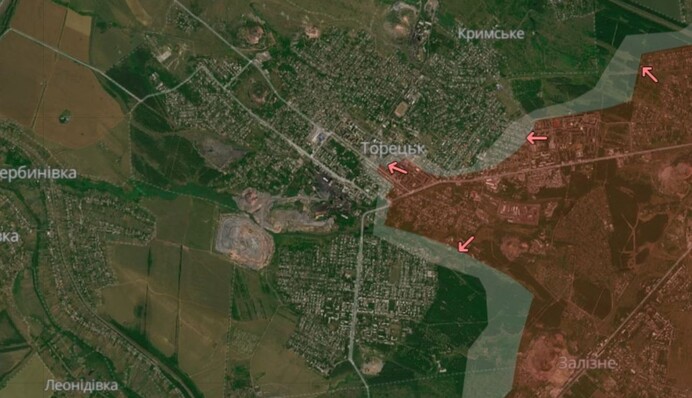 Украинская аэроразведка показала уничтоженный россиянами Торецк