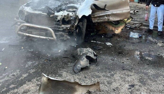 У Краматорську біля житлового будинку підірвали авто