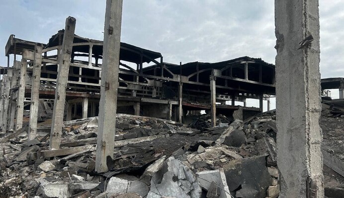 На Харківщині через російський удар згоріли тонни збіжжя