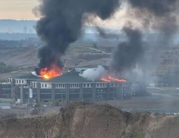 У Чечні після атаки дрона горить університет спецпризначенців