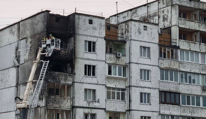 Київ знов атакували дрони - стались пожежі у двох багатоповерхівках