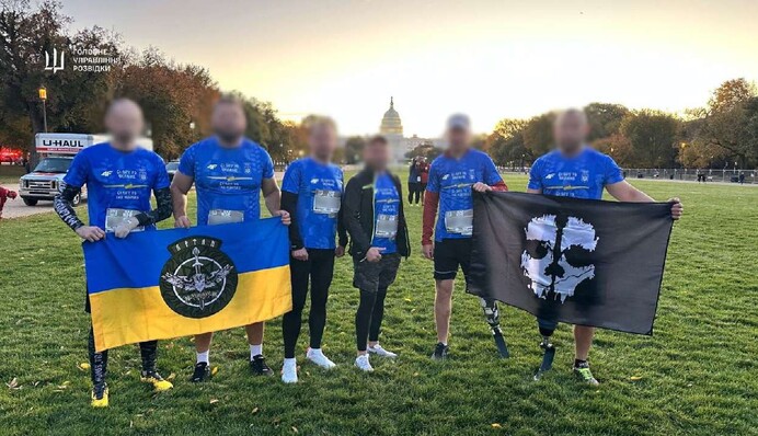 Бойцы ГУР, получившие ранения во время боевых действий, приняли участие в марафоне морской пехоты США