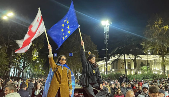 В столице Грузии очередная акция протеста против фальсификации выборов