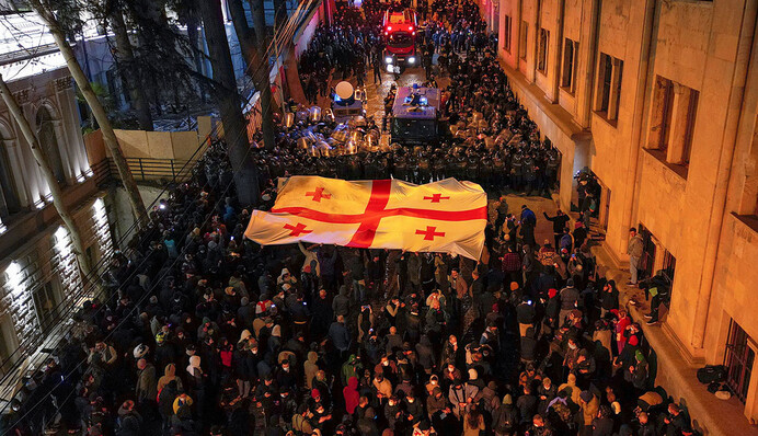 В столиці Грузії відбувся марш опозиції проти результатів виборів
