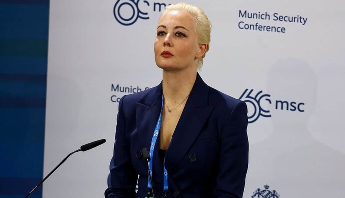 Українці зірвали виступ Юлії Навальної