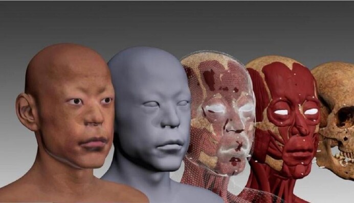 Ученые реконструировали лицо китайского человека, жившего 5 тысяч лет назад