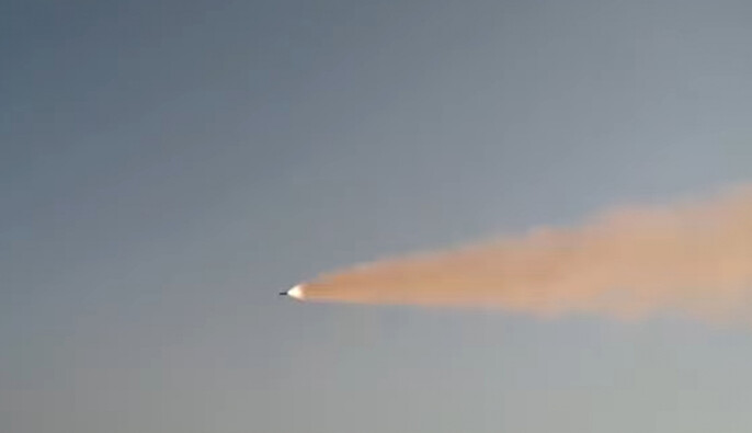 ГПСУ показала уничтожение с ПЗРК ракеты Х-101 под Киевом