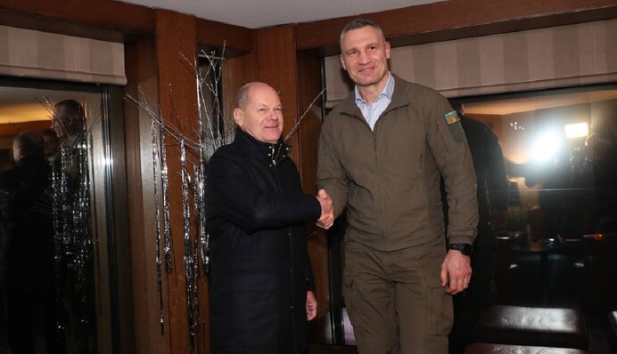 «Единственной реальной гарантией безопасности Украины является ее членство в НАТО», - Кличко встретился с Шольцем