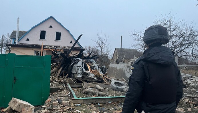 Через дронову атаку на Київщині фіксують пошкодження домогосподарств