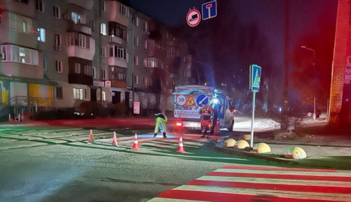 В Запоріжжі нанесли неякісну дорожню розмітку за 8 мільйонів гривень