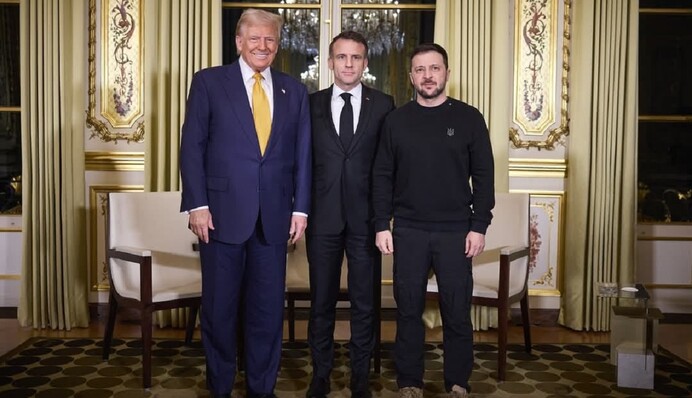 В Axios узнали, как Макрон убедил Трампа встретиться с Зеленским в Париже