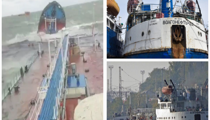 Возле Керчи тонут два российских танкера  – в море попали тонны мазута