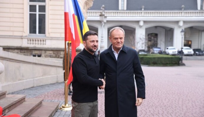 Туск встретился с Зеленским во Львове: о чем они говорили