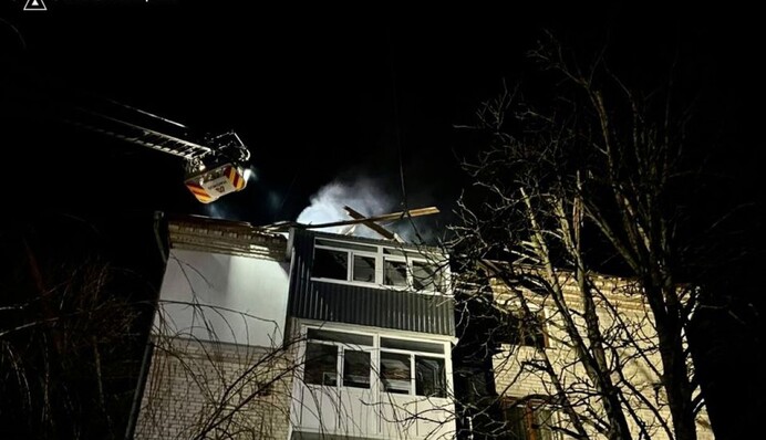 Россия ночью атаковала Николаев – горела жилая пятиэтажка