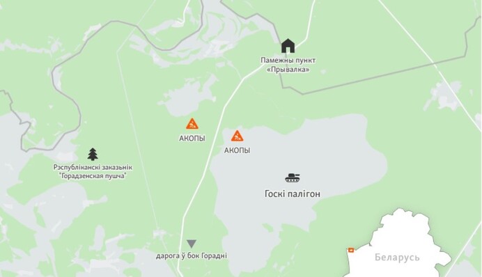 В Беларуси у литовской границы заметили траншеи для пехоты и техники