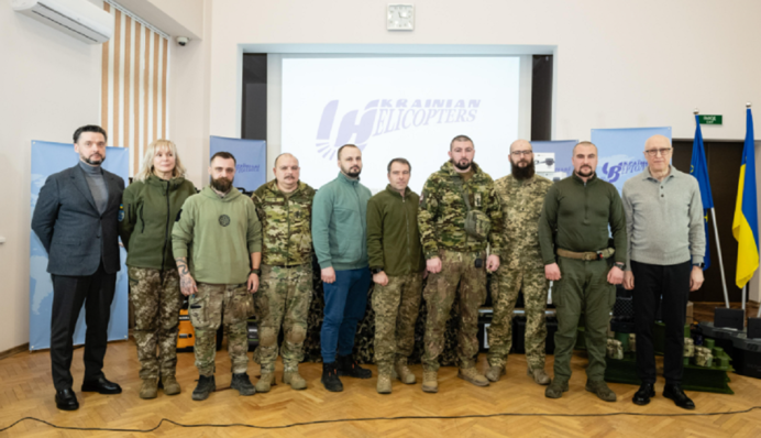 Авіакомпанія «Українські вертольоти» передала масштабну військову допомогу відразу шести підрозділам ЗСУ