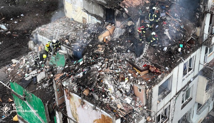 Завершено аварійно-рятувальні роботи у Полтаві: 14 загиблих, 20 постраждалих - ДержНС