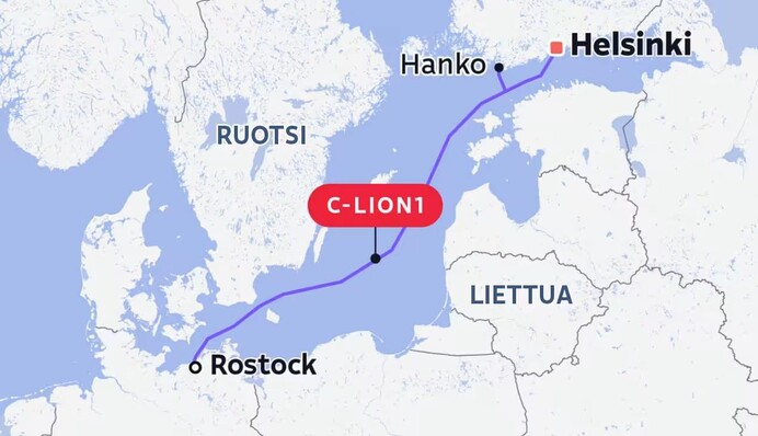 У Балтійському морі вкотре пошкодили підводний кабель