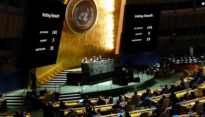 ​Генасамблея ООН підтримала резолюцію, ініційовану Україною й країнами Європи. США виступили проти
