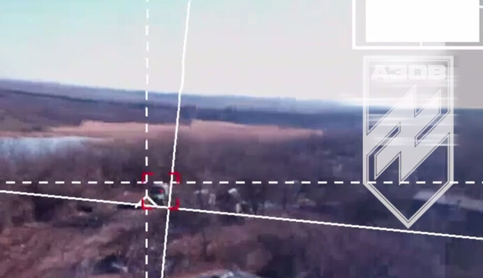 ​Азовцы показали, как новейший украинский автоматизированный БпЛА попадает во вражеские цели