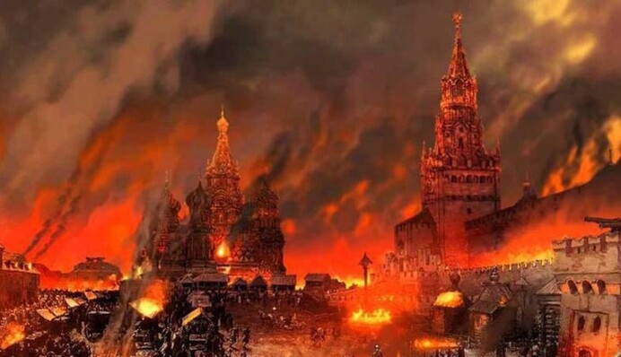 Пескову не понравилась фотография Зеленского с Кремлем в огне