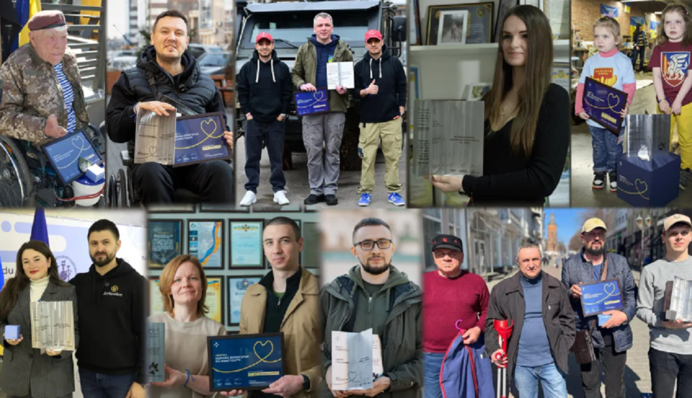 За допомогу фронту й тилу: хто з волонтерів отримав цьогорічну відзнаку «Варті»