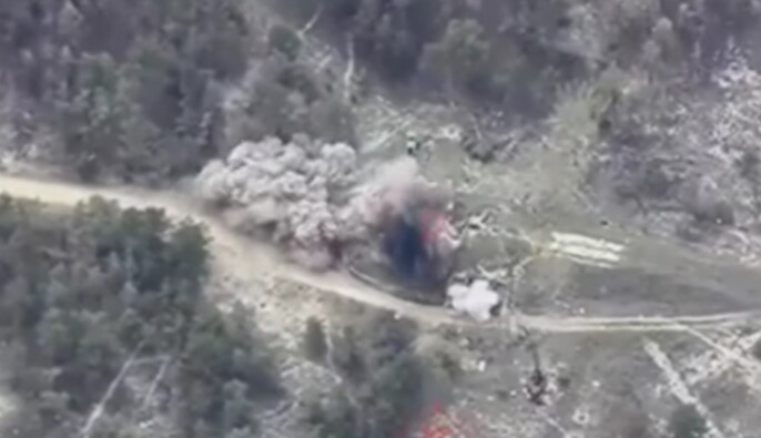 Ukrainian aviation successfully struck Russians in Kherson region and recorded it on video