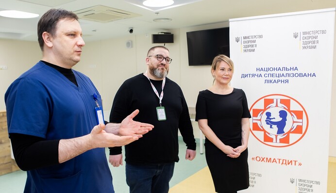 Андрей Матюха поддержал Охматдет: врачи получили высокоточную систему Thompson