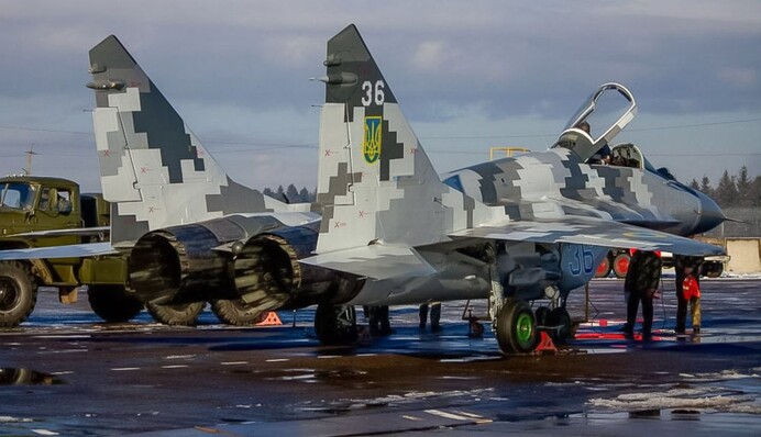 В Повітряних силах показали, як пілот МіГ-29 знищує «шахед»