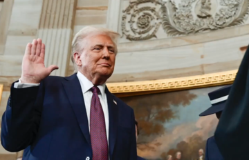 "Dude, you got something none of my students got in 16 years": Trump's 100 days were rated a "de"