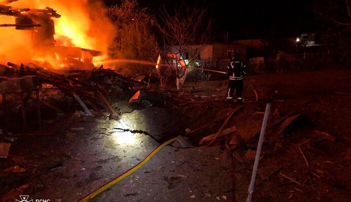 "The explosive part of the downed drone went off with a delay": a woman was injured in Kyiv