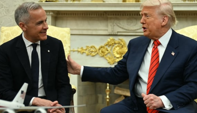 Трамп принял в Овальном кабинете нового премьера Канады и пошутил о Зеленском