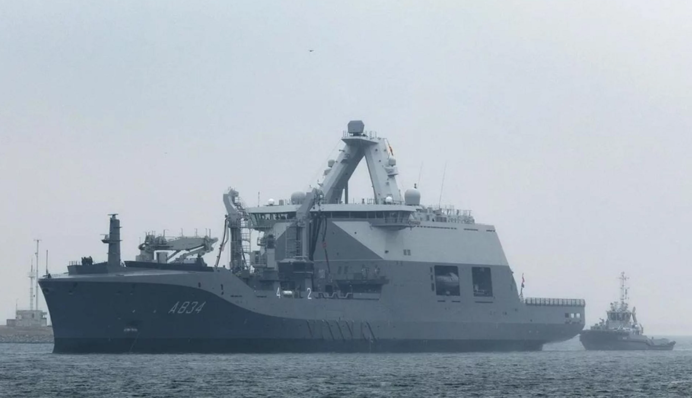 Військовий флот Нідерландів отримав новий корабель, зроблений із української сталі