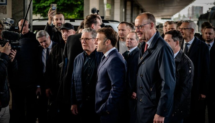 До Києва прибули Мерц, Макрон, Стармер та Туск