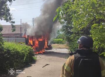 Двойной удар: россияне обстреляли спасателей на Запорожье