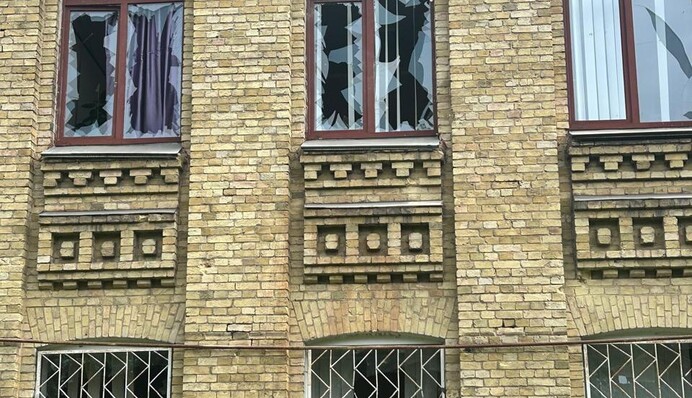 Во время атаки на Киев пострадали здания КПИ