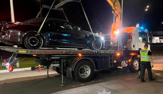 В Києві затримали водія, який дрифтував у День жалоби в Києві, – у порушника вилучили авто