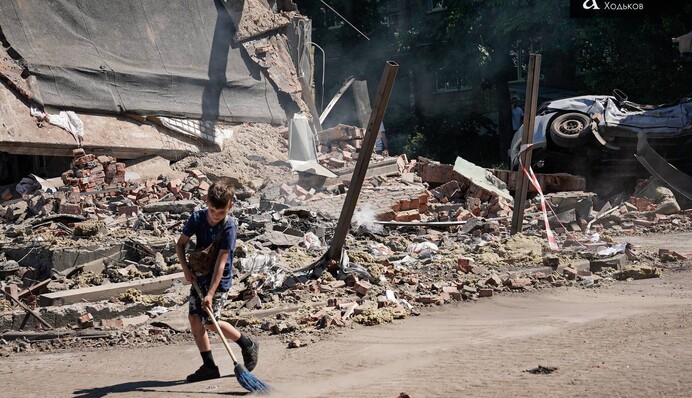 Массированный удар по столице: в Киеве – более 20 локаций с повреждениями – фоторепортаж