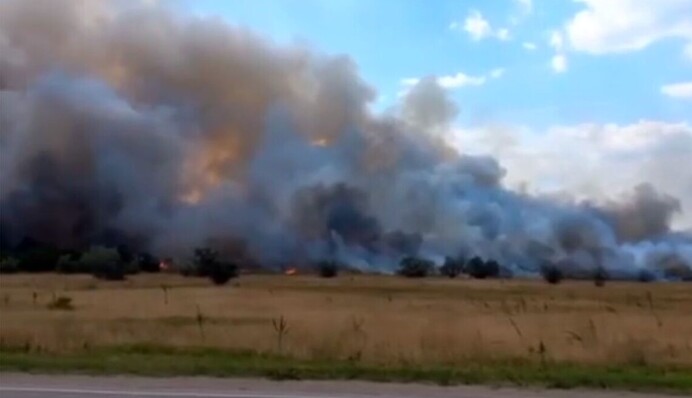 У Миколаївській області сталося займання на місці зберігання боєприпасів
