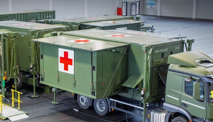 Германия передает украинским военным четвертую мобильную спасательную станцию