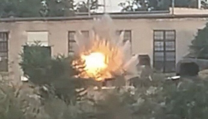 Разведка уничтожила вражескую станцию управления войсками и пятерых оккупантов в Мелитополе