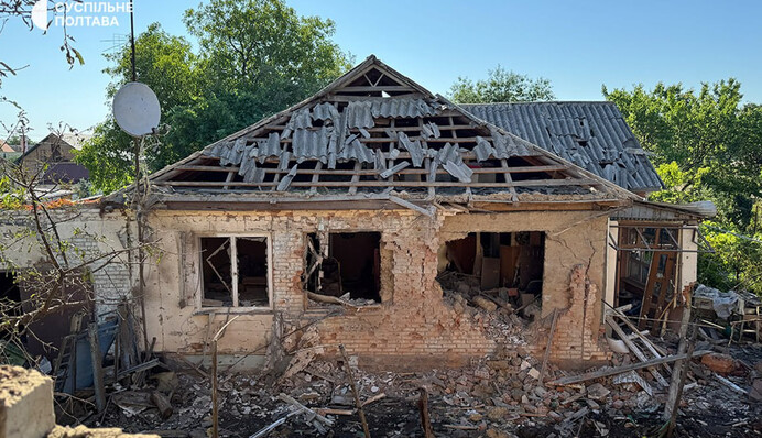 ​Удар по Полтавській громаді: влада показала наслідки ворожої атаки